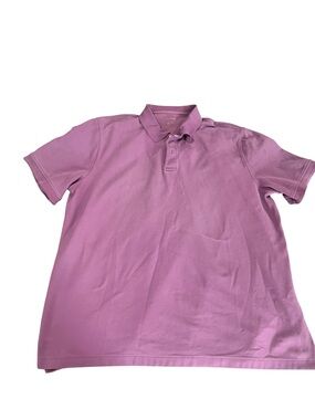 L.L.Bean Polo Shirt Mens XXL Tall Traditional Fit Purple Pique 100% Cotton